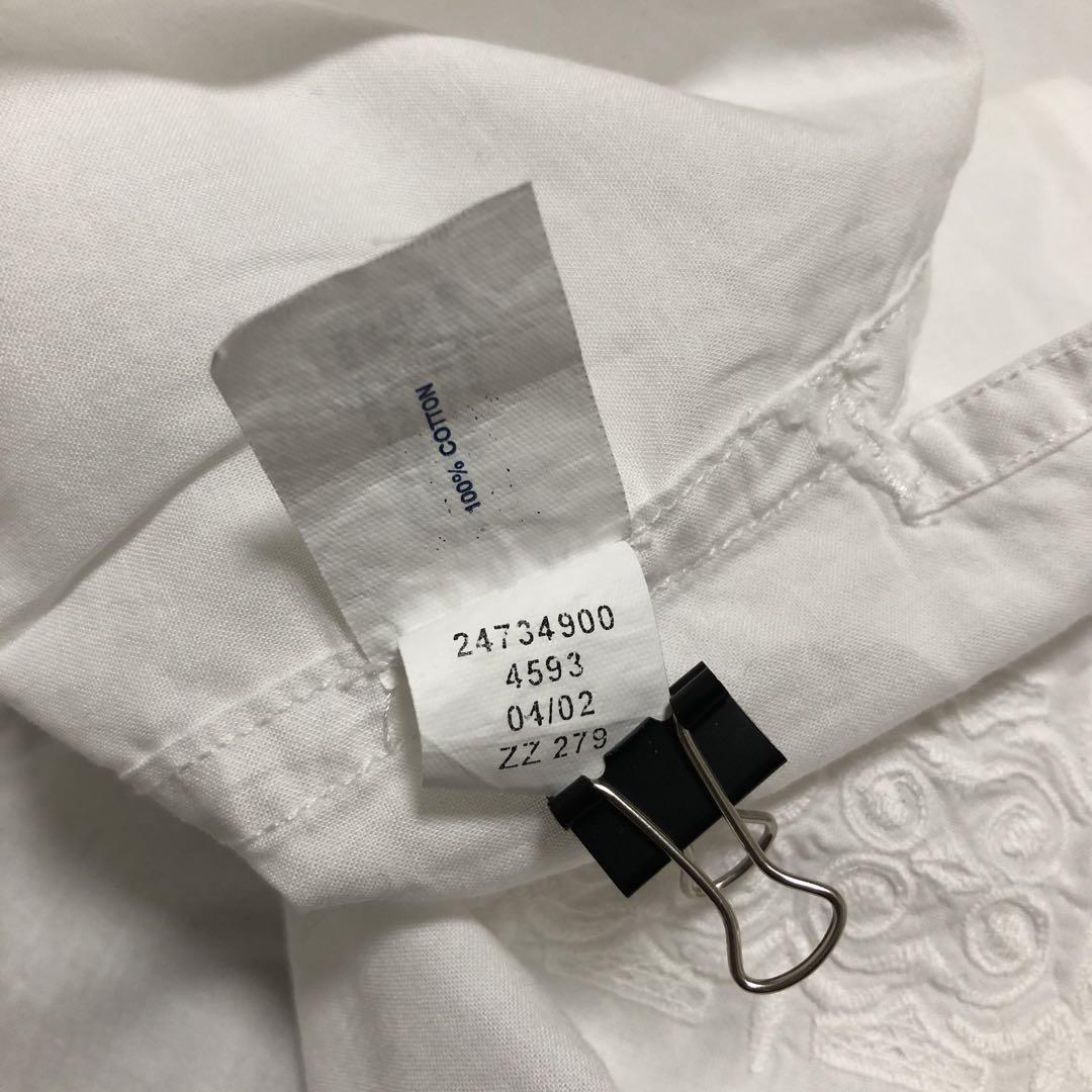 00s オールドギャップ 半袖キューバシャツ オックスフォード 古着 XXL 白 00s オールドギャップ 半袖キューバシャツ オックスフォード