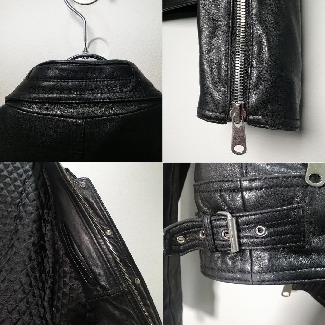 じん 希少 stud homme スタッドオム Lジップレザーライダース