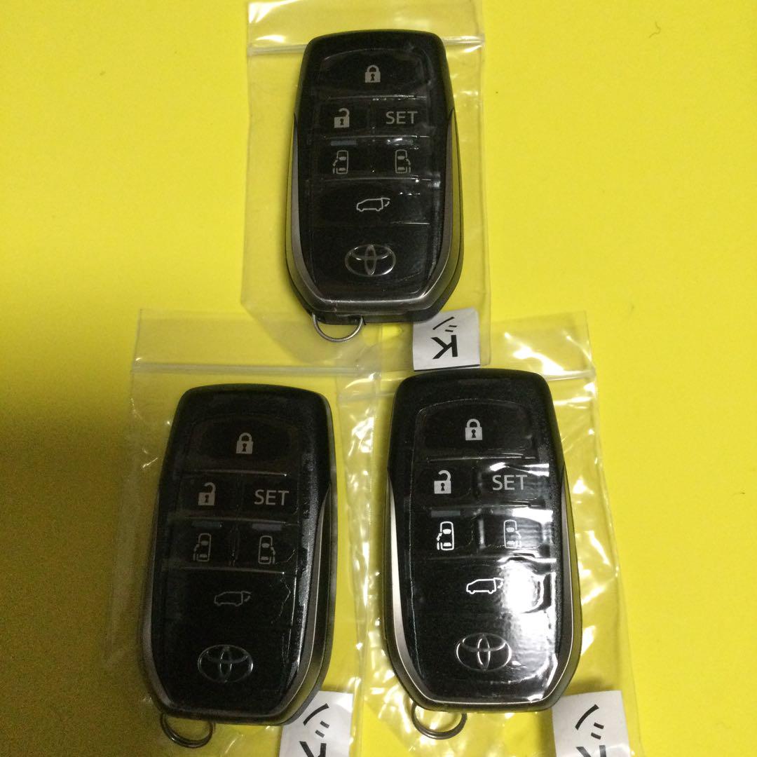 トヨタ純正 アルファード スマートキー (6ボタン) 3個 送料込み