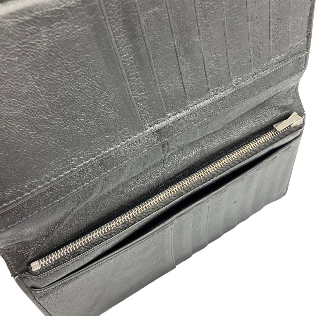 ピンク・ブルー ⭐️良品⭐️ バレンシアガ レザー ロゴ 二つ折り 長