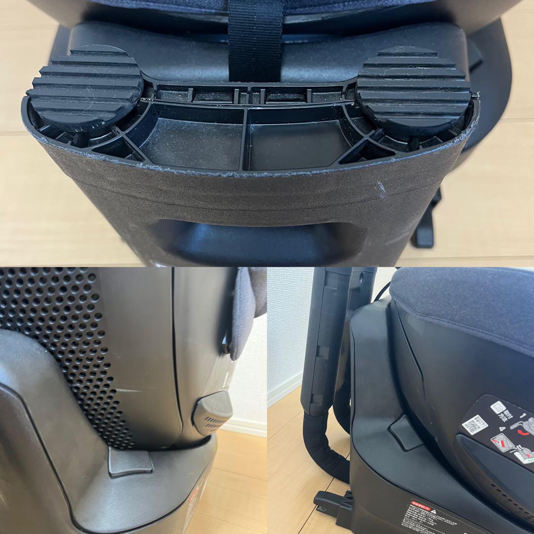 美品　エールべべ　クルット5i プレミアム　ISOFIX 回転式　ブラックラテ