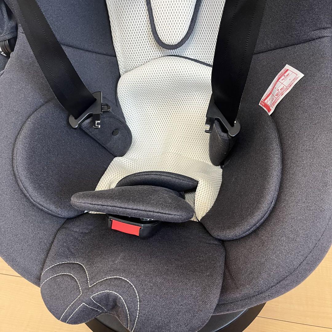 美品　エールべべ　クルット5i プレミアム　ISOFIX 回転式　ブラックラテ