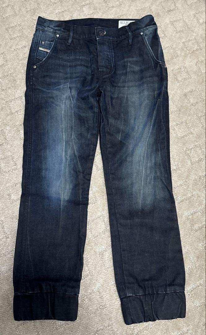 ディーゼル JOYZE ジョガーデニムパンツ 濃紺ストレッチジーンズ W26