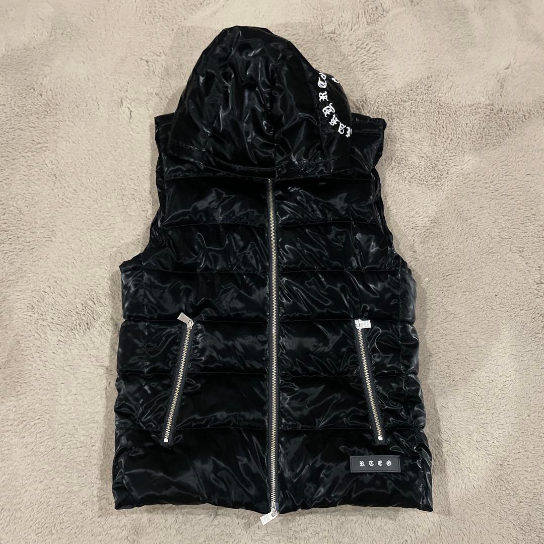 RTEG アダムスジャグラーフード付き ブラックベスト モデルL adamsJUGGLER MERCADOAVALIA_COM_BR