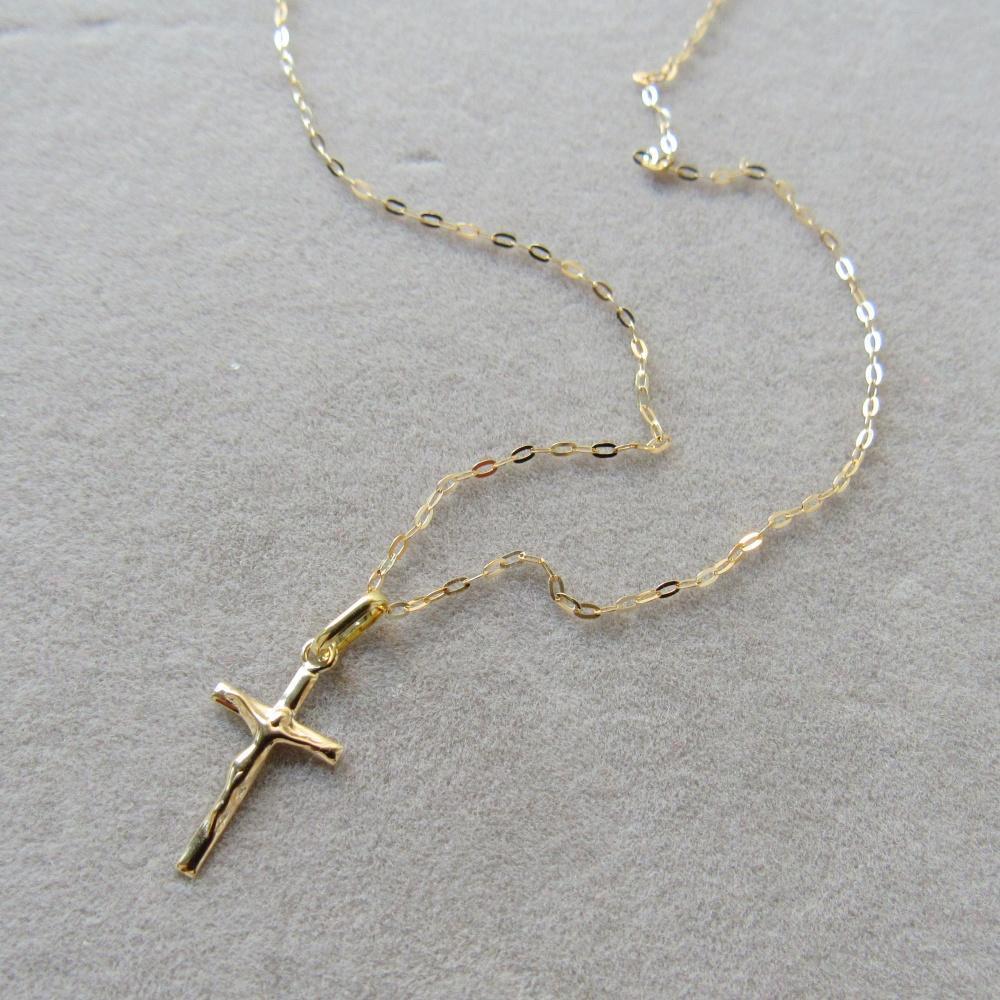18K クロス K18 ネックレス トップ クロストップ 18金 本物 新品