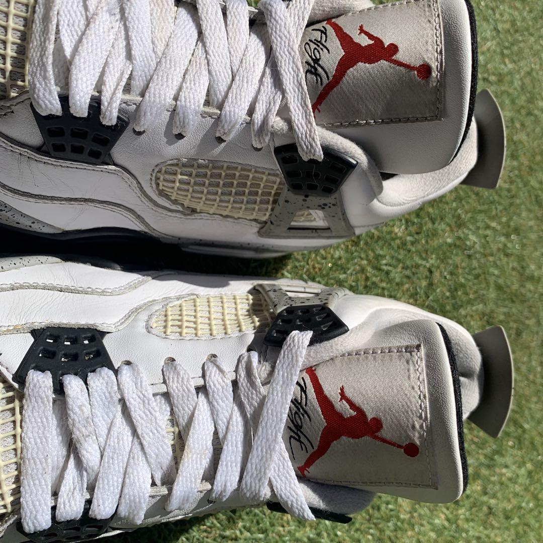 NIKE AIR JORDAN 4 cement aj4 ホワイト セメント