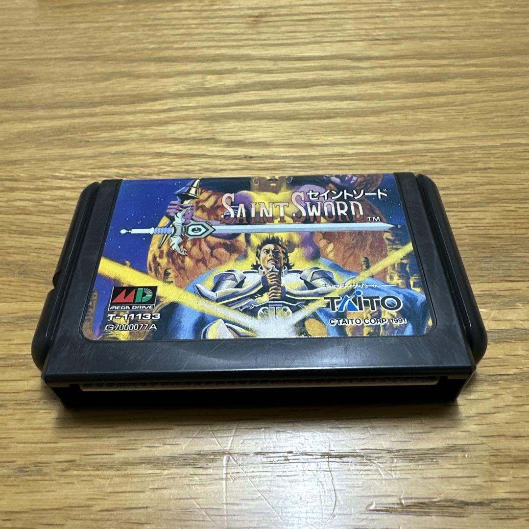 【当時品】セイントソード SaintSword　メガドライブソフト Yahoo!オークション -「セイント」(メガドライブ) (セガ)の落札
