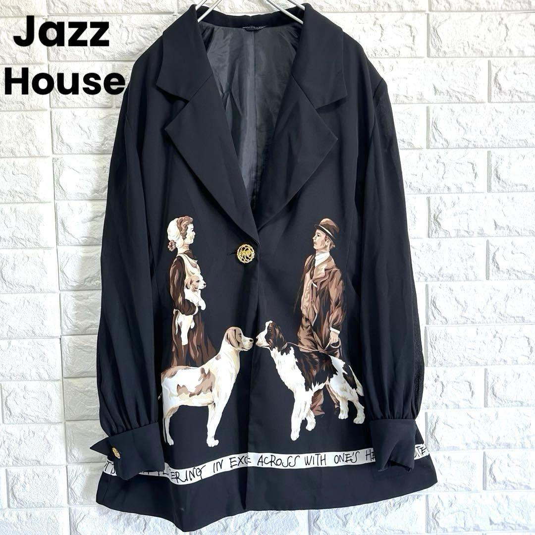 Jazz House ジャズハウス　アニマル柄　シャツ　ジャケット　金ボタン 5,280円