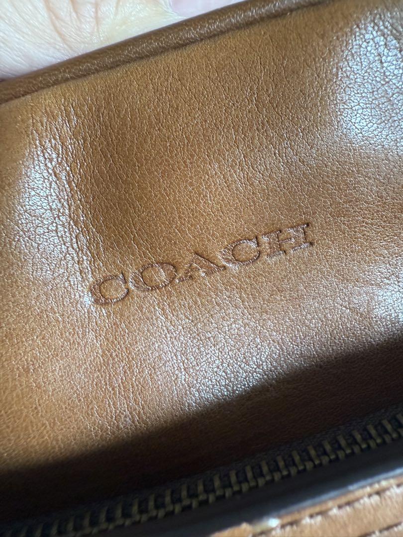 COACH コーチ　レザー ビジネスバッグ　キャラメル