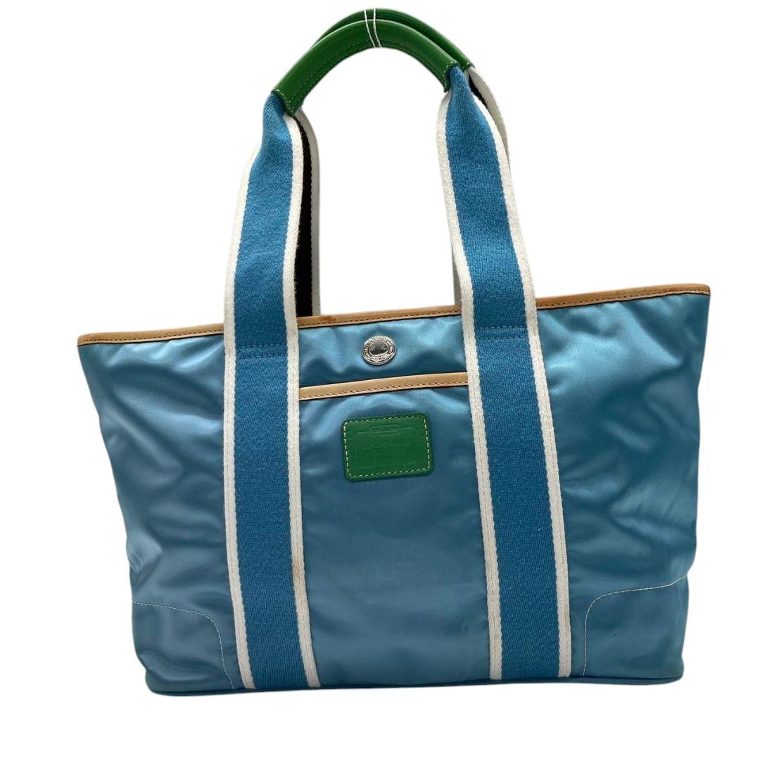 coach コーチ　トートバッグ　水色　ブルー　ナイロン　肩掛け可　S41