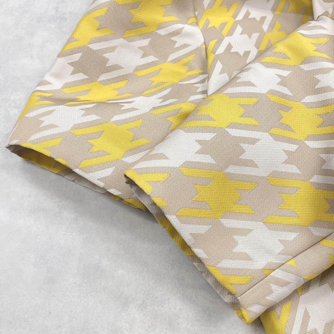 MARNI マルニ　半袖ワンピース　千鳥　チェック　総柄　イタリア製　42 XL MARNI マルニ 半袖ワンピース 千鳥 チェック 総柄 イタリア製 42
