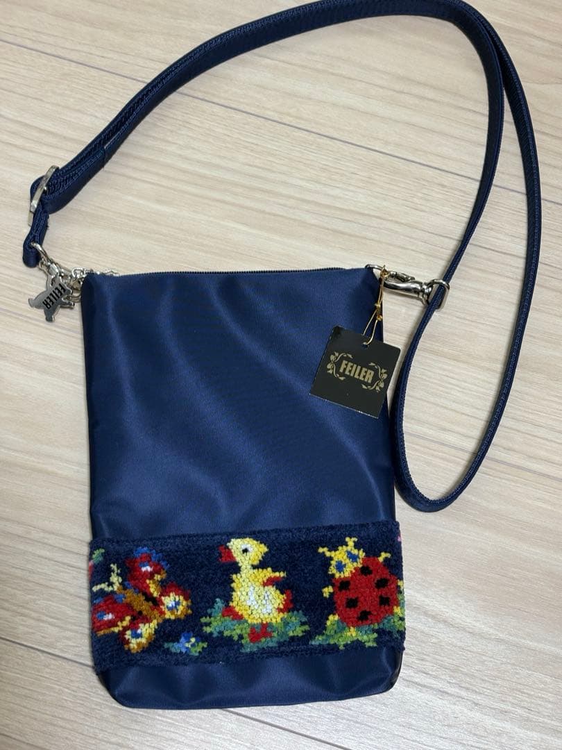 フェイラー　学校フェイラー　スマホショルダー　ハイジ　ネイビー