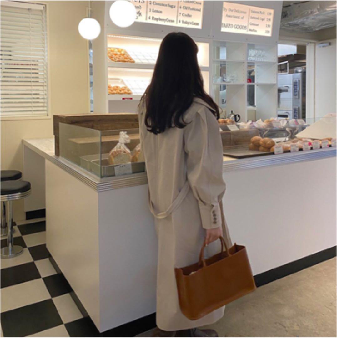 トレンチコート パフスリーブ 新品未使用 berin 河崎莉奈 韓国ファッション