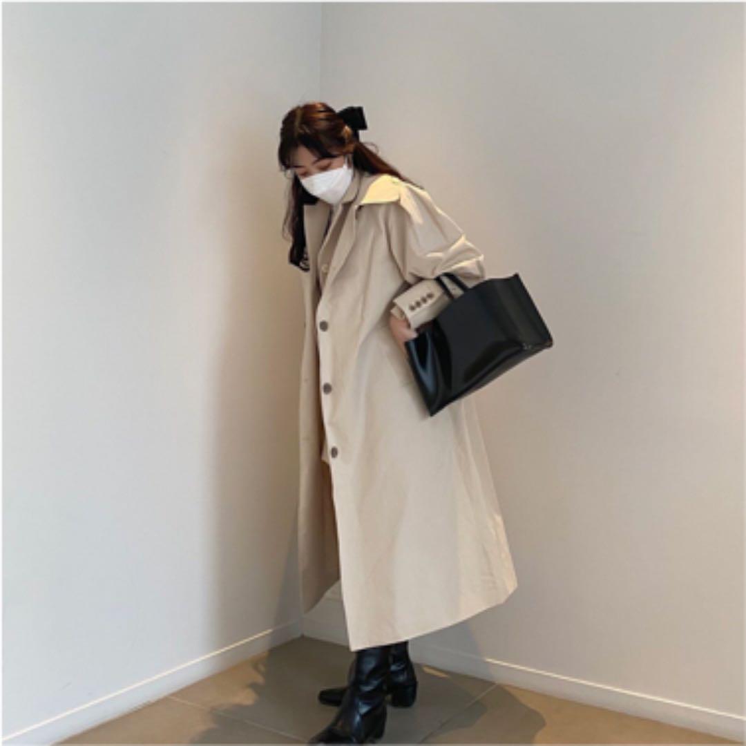 トレンチコート パフスリーブ 新品未使用 berin 河崎莉奈 韓国ファッション