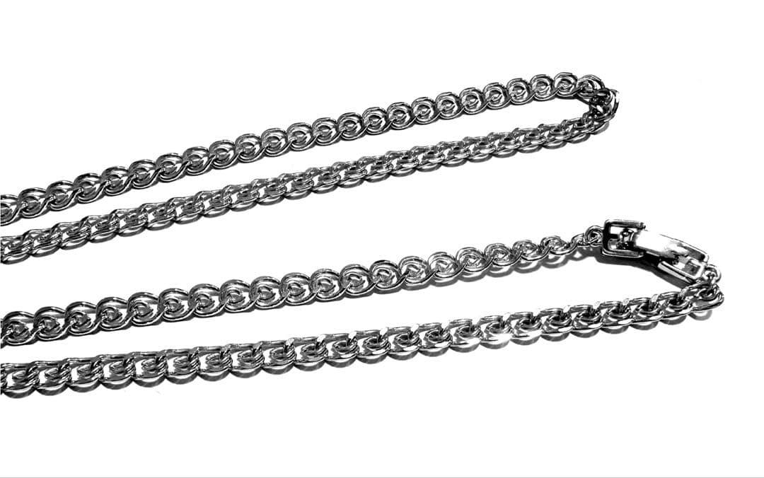 GIVENCHY ロング シルバー ネックレス 80s 美品 刻印 喜平 ロゴ GIVENCHY ロング シルバー ネックレス 80s 美品 刻印 喜平 ロゴ