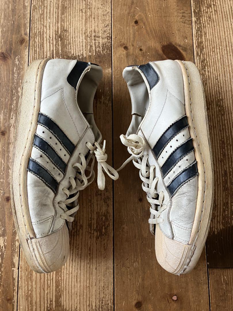 adidas アディダス スーパースター 7 1/2 80s フランス製 白黒