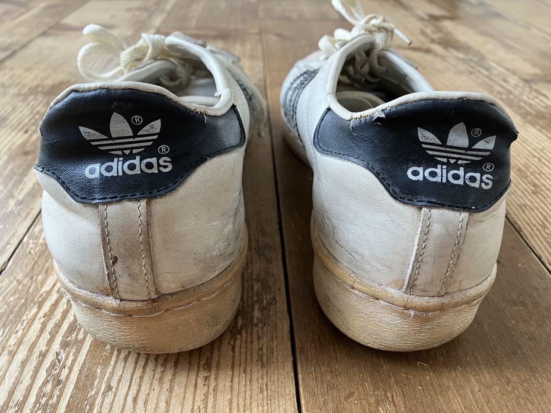 adidas アディダス スーパースター 7 1/2 80s フランス製 白黒