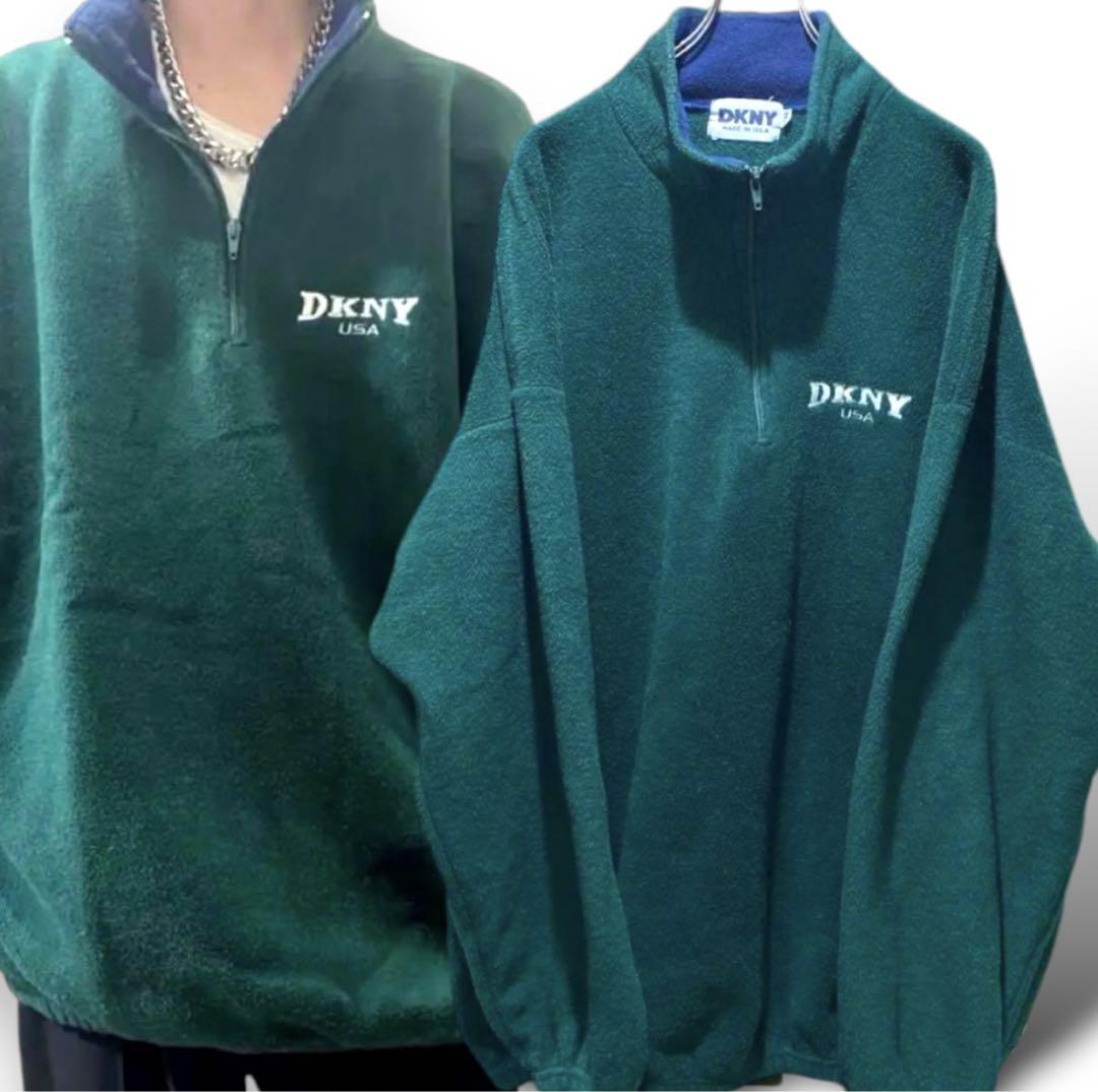 ✅USA製 vintage DKNY fleece pullover old