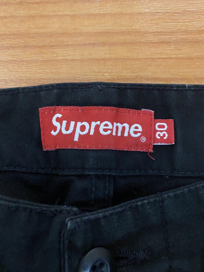 supreme シュプリーム カーゴパンツ ブラック ミリタリー 30
