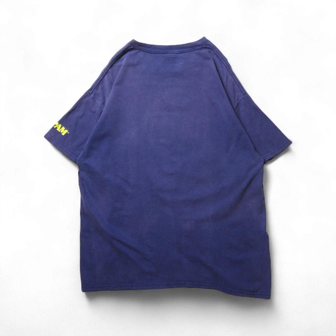 【SPAM】90s プロモーションTシャツ 企業T 企業系T ネイビー XL