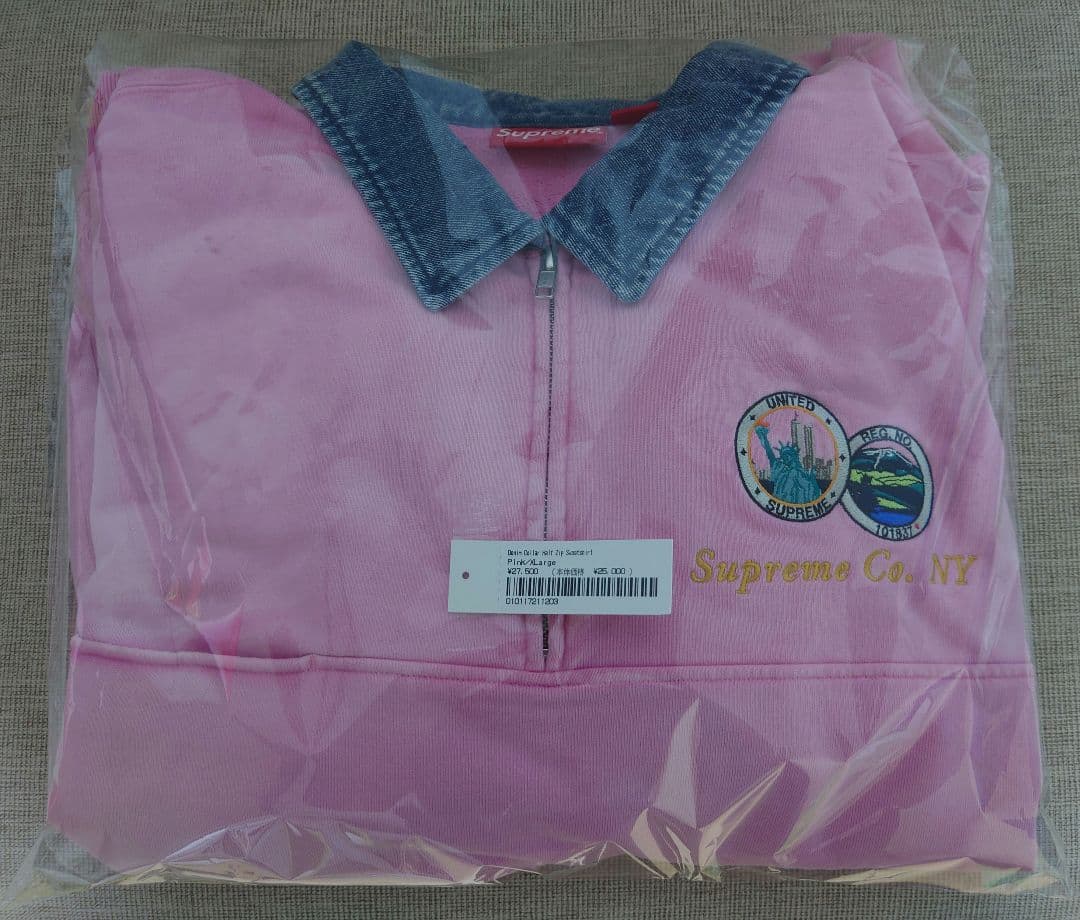 Supreme Denim Collar Half Zip Sweatshirt 人気の雑貨がズラリ