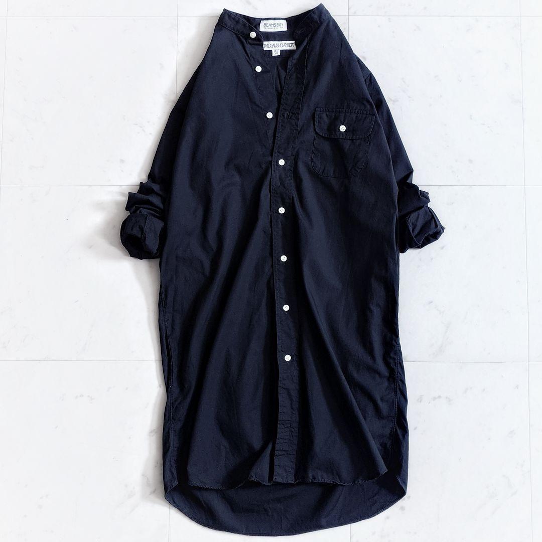 美品✨ビームス別注 インディビジュアライズドシャツ コットンシャツワンピース 黒