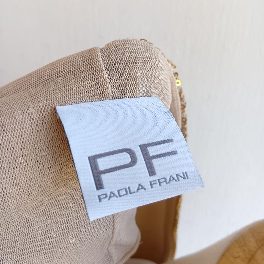 （セール）開催中 人気ブランドも続々プライス イタリア製 PAOLA FRANI ボレロ カーディガン スパンコール トップス