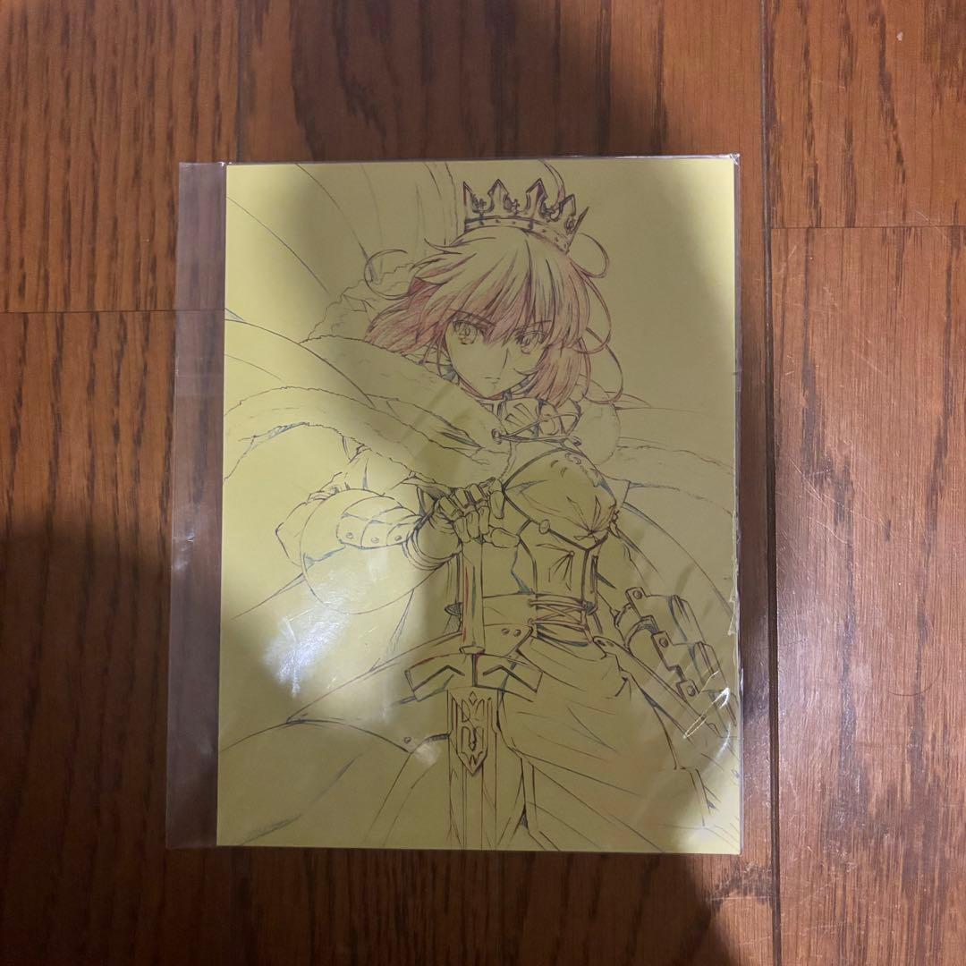 須藤友徳 複製原画 でかポストカード セイバー Fate その2 須藤友徳