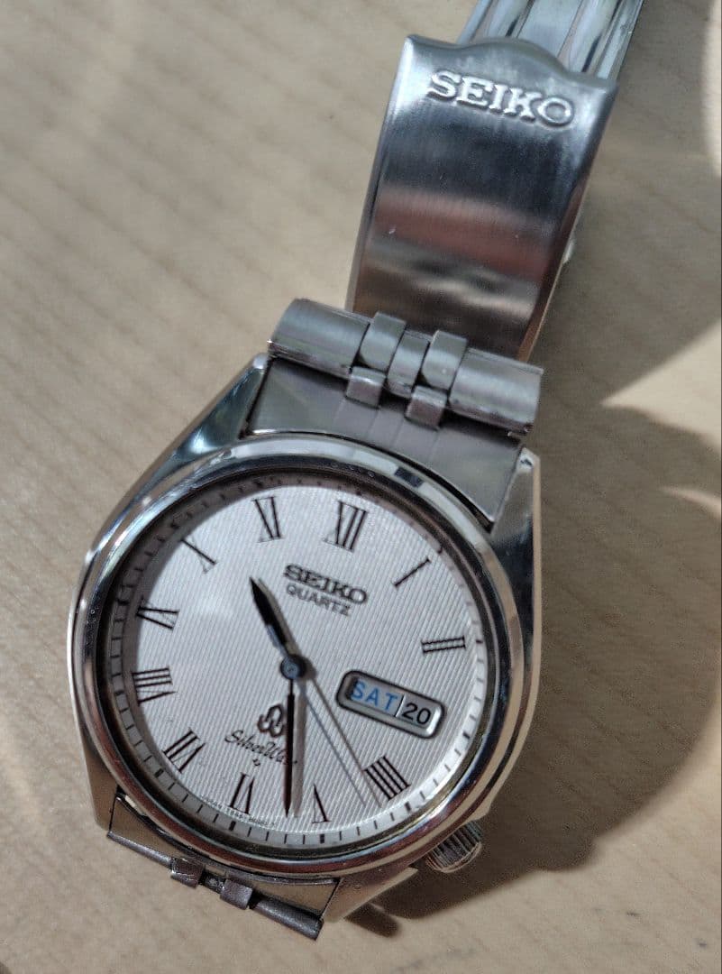 セイコー　SEIKO　シルバーウェーブ 　ガラス風防新品　電池新品　7546 セイコー SEIKO シルバーウェーブ 7546-8010 電池交換済 - メルカリ