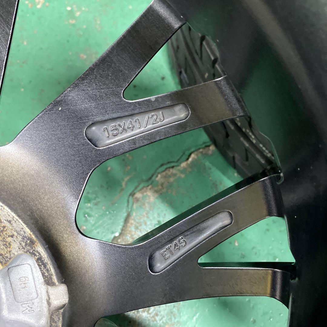 ◇新品165/55R15+中古ブラポリホイールセット スペーシア、N-BOX