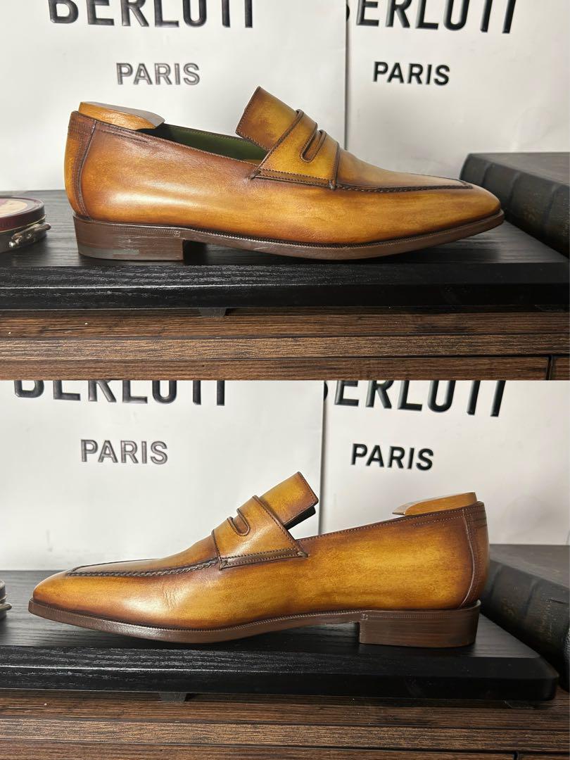 室外未使用　Berluti　アンディ ローファー　レザー シューズ10