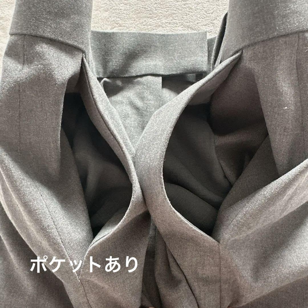 ETRE TOKYO エトレトウキョウ セミワイドタックスリットパンツ パンツ