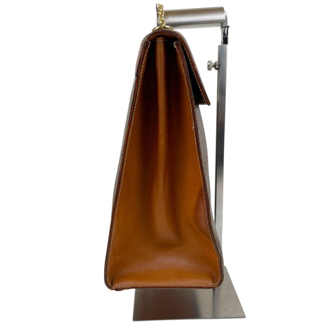 ✨美品 CELINE セリーヌ ハンドバッグ マカダム柄 ガンチーニ ケリー ✨美品 CELINE セリーヌ ハンドバッグ マカダム柄 ガンチーニ ケリー