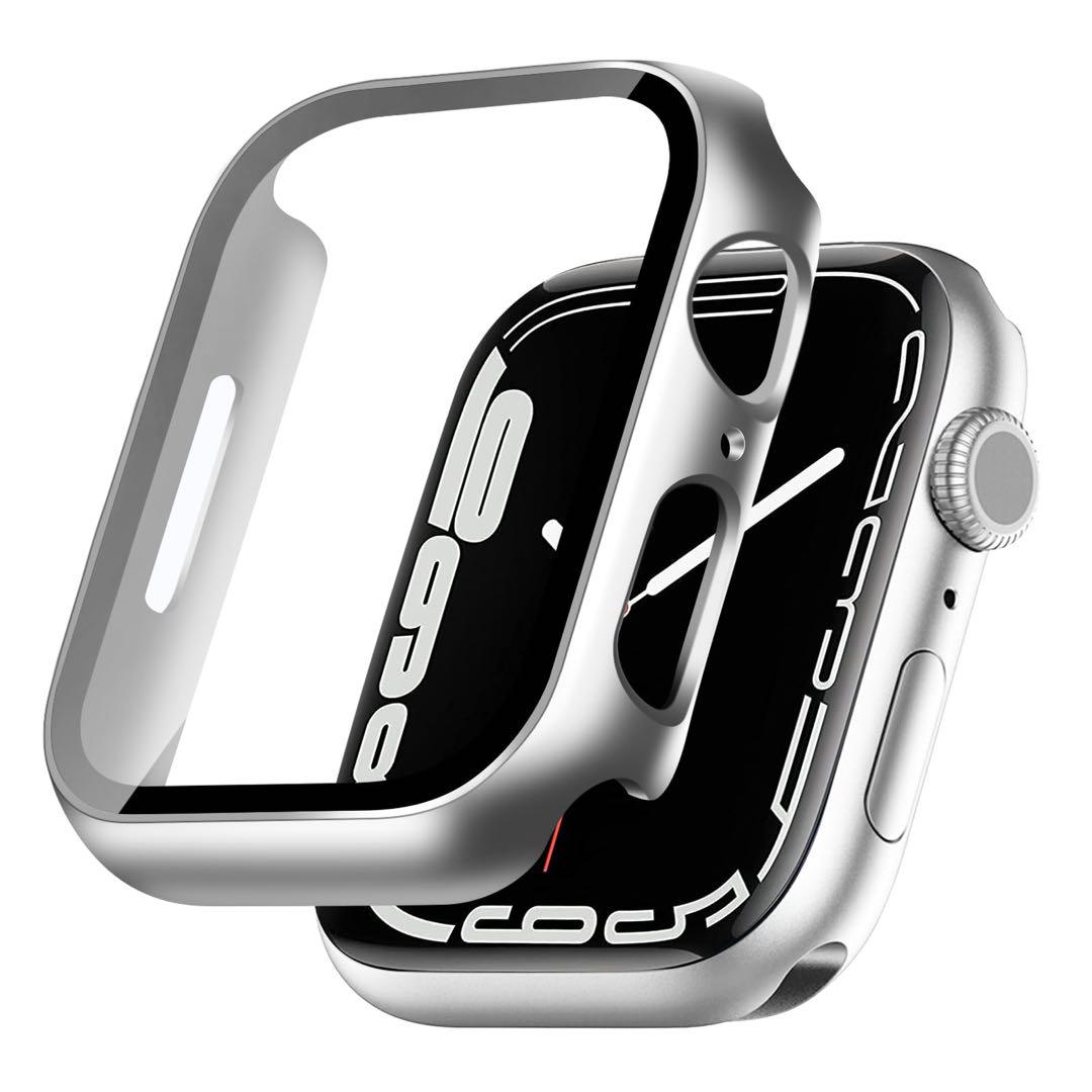 Apple Watch ケース 41mm カバー PC素材 41mm,シルバー