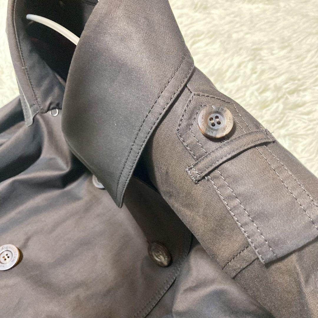 【大きいサイズ】Aquascutum トレンチコート　ライナー　ブラウン　15号