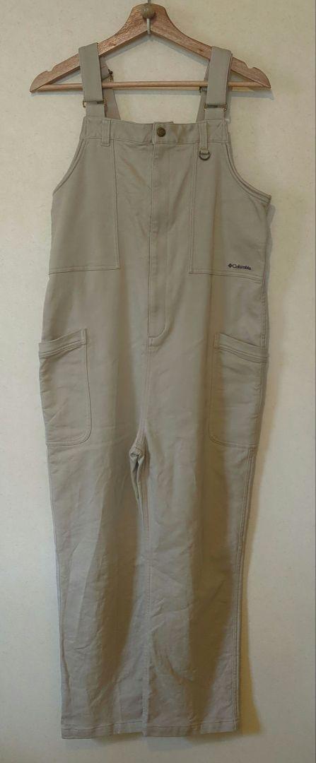 Columbia 美品ベージュ オーバーオール オールインワン M