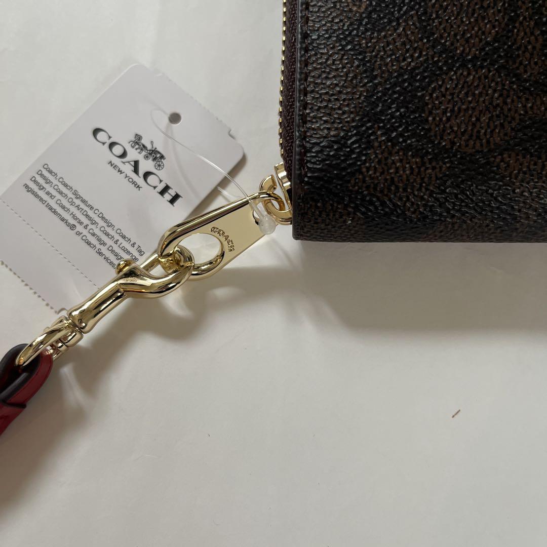 COACH コーチ　長財布　CW778 ブラウン　ラウンドジップ　新品未使用