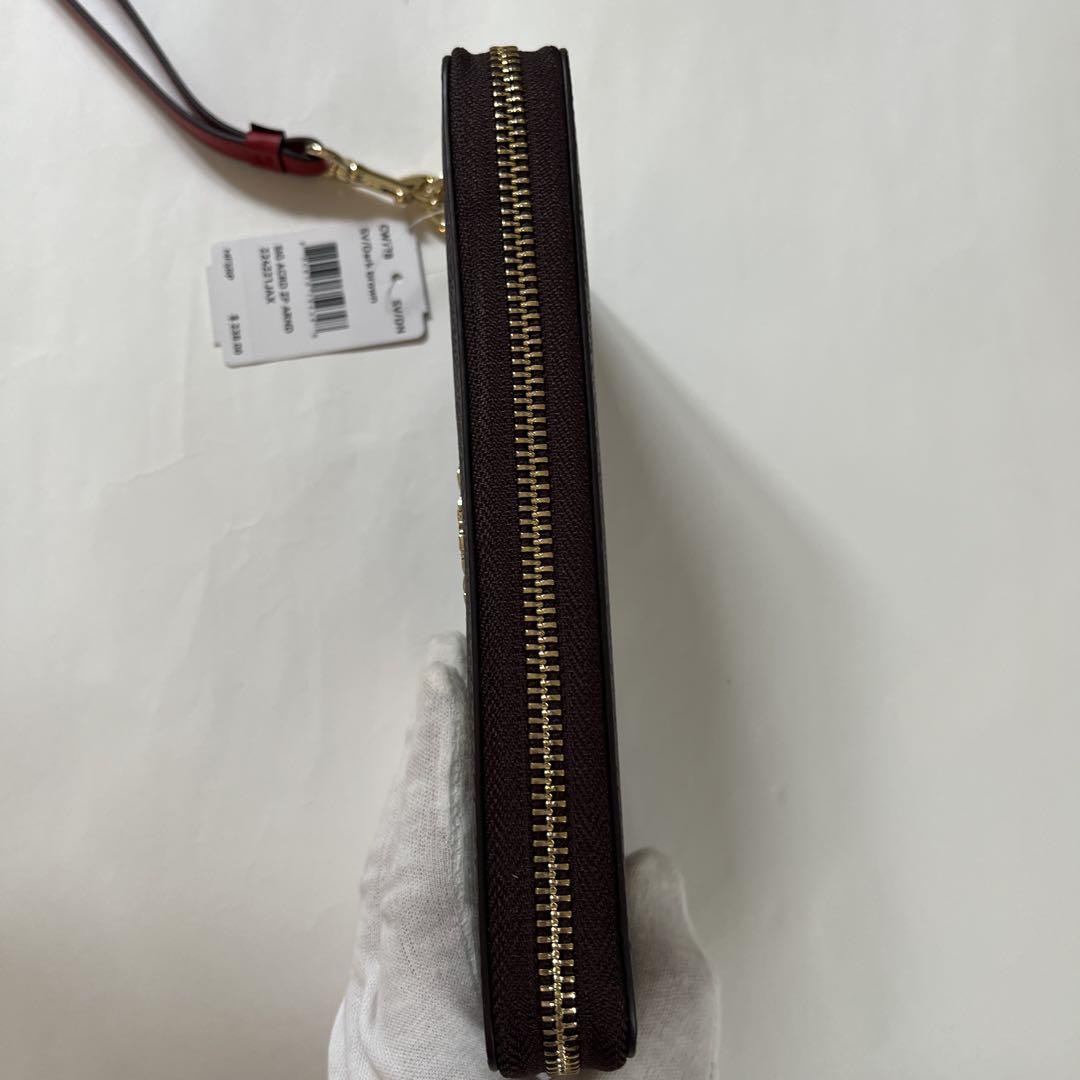 COACH コーチ　長財布　CW778 ブラウン　ラウンドジップ　新品未使用