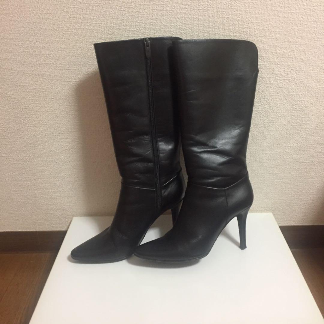 安い超特価 tozooロングブーツ 本革❣️ H0nlZ-m10585396657 黒 定番人気低価