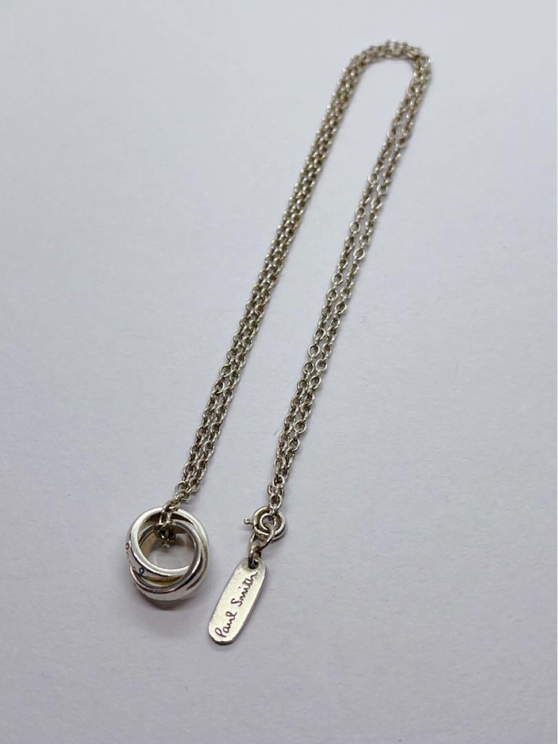 ポールスミス ネックレス ダブルリング メンズ アクセサリー シルバー