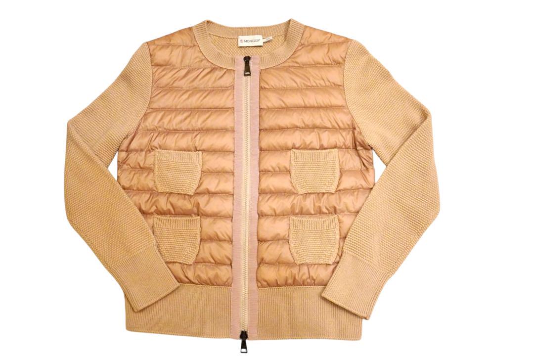 極美品 MONCLER モンクレール ダウン カーディガン ニット ブルゾン
