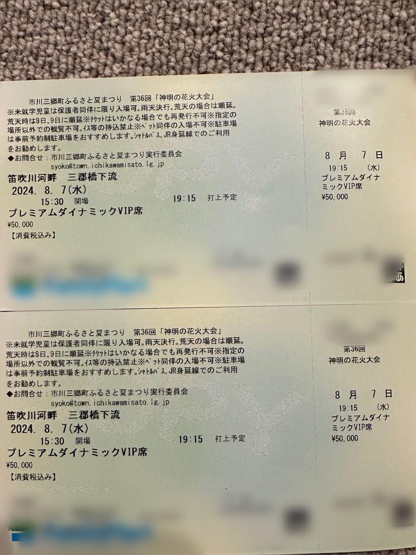 第36回神明の花火 プレミアムダイナミックVIP席 画像1