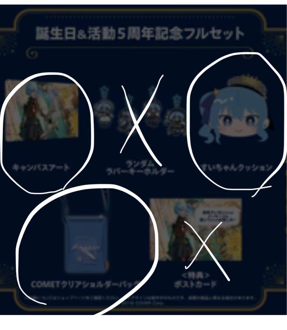 星街すいせい 誕生日-活動5周年グッズ