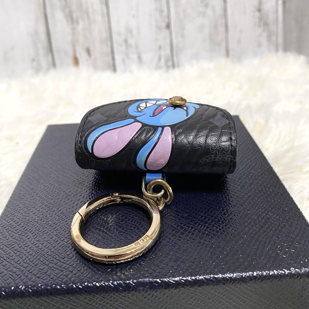 極美品✨MCM AirPods ケース キーリング 小物入れ レザー ヴィセトス