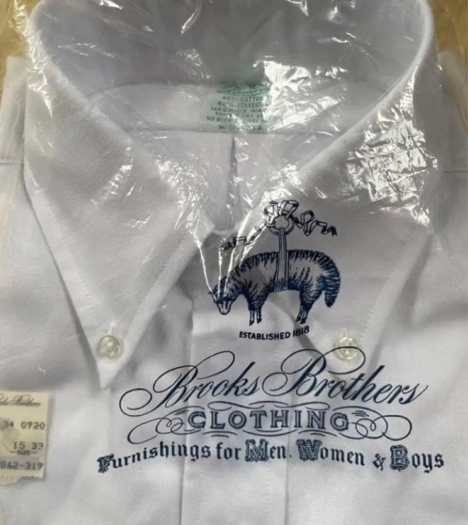 新品/80s Brooks Brothers USA製 長袖シャツ Makers 新品/80s Brooks Brothers USA製 長袖シャツ Makers