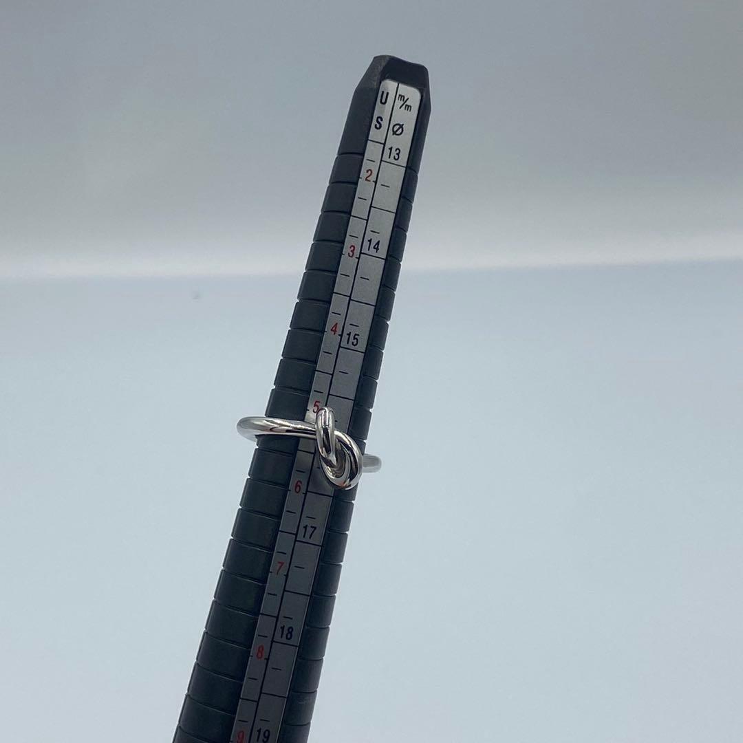 !美品! セリーヌ ノット リング シルバー 155a !美品! セリーヌ ノット リング シルバー 155a