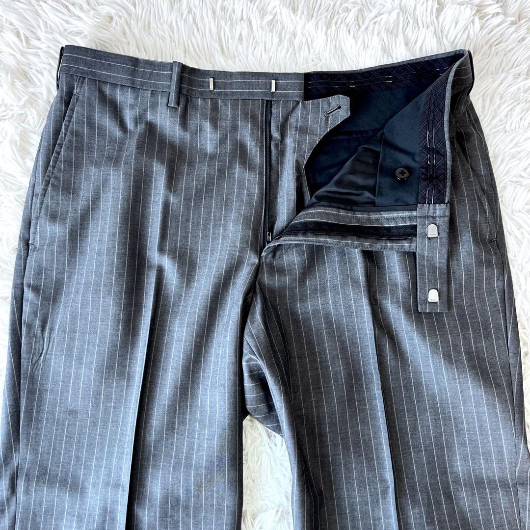 【美品】BURBERRY BLACK LABEL スーツ セットアップ グレー