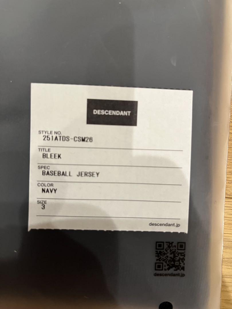 「ひろりん」新品25SS DESCENDANT BLEEK BASEBAL