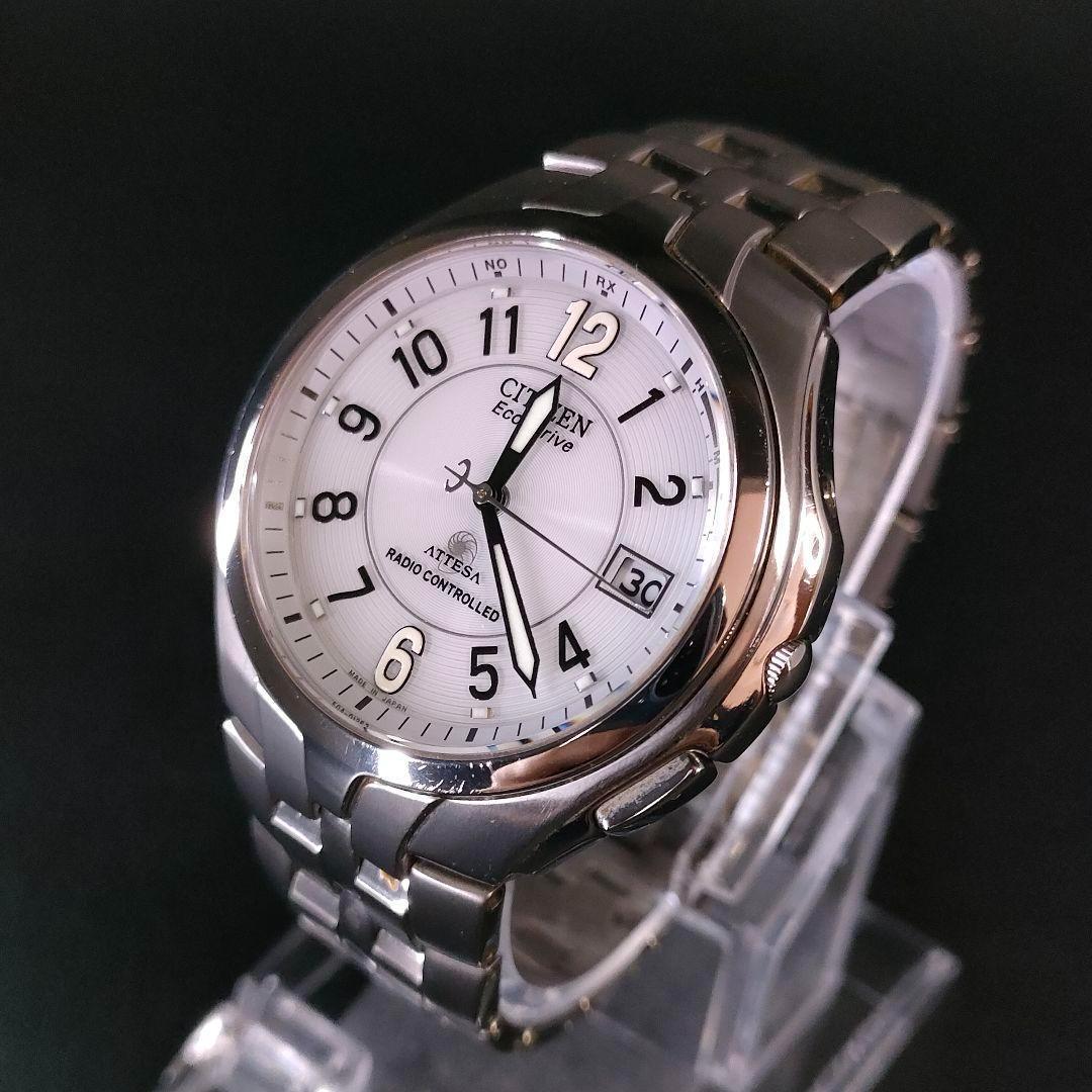 美品【稼働品】CITIZEN シチズン アテッサ H410 ホワイト