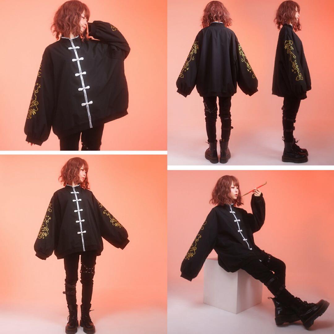 新品未使用✨Favorite オリジナル まかぎさんコラボ お狐チャイナブルゾン 新品未使用✨Favorite オリジナル まかぎさんコラボ お狐チャイナブルゾン